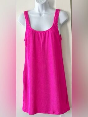 Good American Size 7/8 Pink Always Fits Mini Dress Swim Cover Up Sculpt Tube
